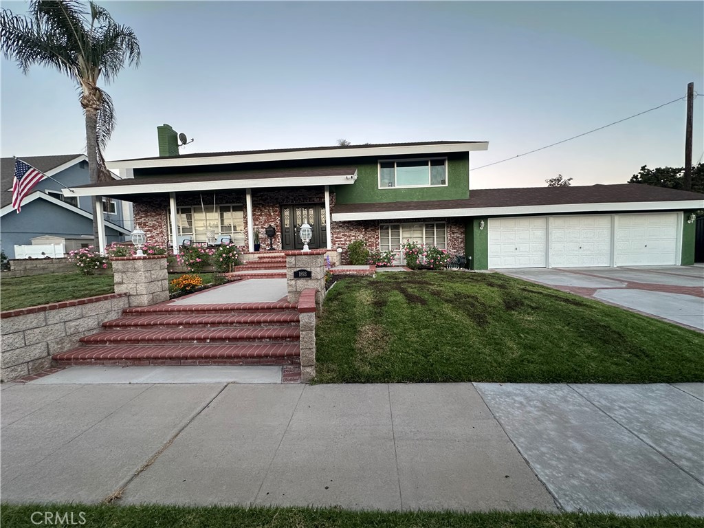 Welcome to this beautifully maintained 4 bedroom 3 bathroom home featuring fresh exterior paint, new water line throughout and a recently updated salt water pool. Perfect for relaxing or entertaining!! Step inside to a grand 10 foot staircase that adds to the wow factor of this home. Conveniently located near major freeways 91, 55, and 22, top-rated schools, and popular shopping centers, this home offers both comfort and accessibility. Don't miss this gem in a highly desirable neighborhood.