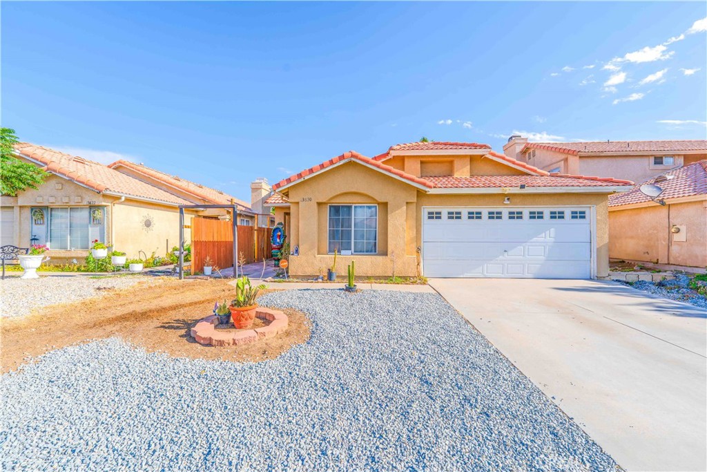 Discover comfort and potential in this well-maintained, 4-bedroom, 2-bath single-story residence nestled in one of Victorville’s most sought-after neighborhoods. Every bedroom is conveniently located on the main level, ensuring comfort and accessibility. Additional highlights include central heating and air conditioning, a 2-car attached garage, an in-closet laundry area, and a covered patio. Enjoy a flowing layout designed for both everyday ease and hosting gatherings. Perfect for Families seeking a functional yet inviting home. Buyers looking for move-in readiness with room to implement custom updates. This home is close to shopping, dining, schools, and much more. A water filter has also been added throughout the home. Don't let this opportunity pass you by.