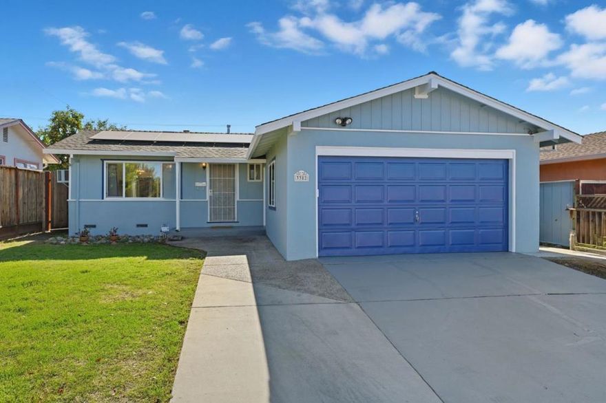 Welcome to a beautifully remodeled, turn-key 2-bedroom gem with paid-off solar, offered at an incredibly affordable $849,000 - truly a rare find in San Jose! This charming home is ideal for first-time buyers or downsizers seeking comfort, efficiency, and modern style without breaking the bank. Inside, you will find brand new luxury waterproof flooring throughout, a bright floor plan, and a fully remodeled kitchen featuring elegant quartz countertops, sleek cabinetry, and stainless steel appliances. The bathroom has also been thoughtfully updated, showcasing a clean and contemporary design. Enjoy lower utility bills thanks to the paid-off solar system, providing long-term energy savings and peace of mind. Recent upgrades include fresh interior and exterior paint, a new water heater, new central furnace system, and new recessed lighting that fills the space with warmth and light. Situated just a 15-minute walk from Mount Pleasant Park and close to scenic trails, schools, and local shopping, this home offers the perfect balance of suburban tranquility and city convenience. With easy access to major freeways, this is a home you don't want to miss. Schedule your private showing today and see everything this upgraded beauty has to offer!