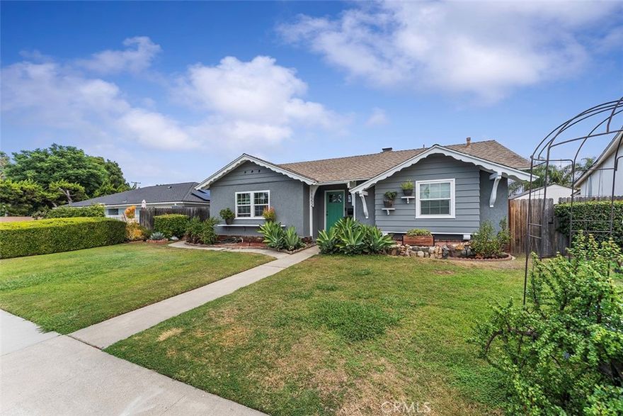 Charming and Spacious Four-Bedroom Home! This well maintained four-bedroom, three-bath home offers wonderful curb appeal and a bright, open floor plan. The large living room features hardwood floors and flows seamlessly into the open kitchen and dining area—perfect for entertaining. Enjoy an oversized family room, a generous primary suite with an en-suite bath, and three additional spacious bedrooms. Step outside to a covered patio and private backyard, ideal for relaxing or hosting gatherings. Additional highlights include a detached two-car garage and a convenient location near top-rated schools, Disneyland, Knott’s Berry Farm, parks, shopping, major freeways, and just a short drive to the beach. No deaths on the property.