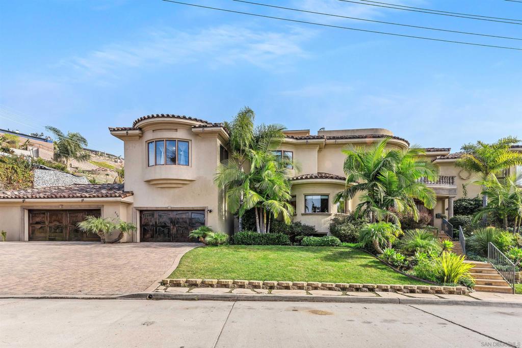 Welcome to 838 Forward Street, a coastal gem nestled in La Jolla's desirable Bird Rock neighborhood, where luxury living is complemented by convenience and a true neighborhood/community feel. This stunning home offers captivating ocean views, spacious interiors, a backyard oasis, and a location within walking distance of Bird Rock Elementary, a beautiful oceanfront park, and a variety of local coffee shops, restaurants, and boutiques. Designed for comfort and entertainment, this residence boasts an array of amenities. Enjoy coastal sunsets from the expansive rooftop deck or 2nd floor balcony, unwind by the in-ground pool and jacuzzi, or host gatherings around the built-in barbecue station or fire pit. Inside, a finished basement/game room and 2 versatile dens offer plenty of space for work, relaxation, and play. This 5-bedroom home features 3 full bathrooms and 2 powder rooms as well as a pantry and several common area closets. Parking is ample with a 4-car garage and additional driveway space for 3 additional cars. Whether you're warming up by the fireplace or exploring nearby attractions, this home captures the best of La Jolla's lifestyle, combining upscale features with a prime, walkable location. Don't miss your chance to own this exceptional retreat in one of California's most beloved coastal neighborhoods.