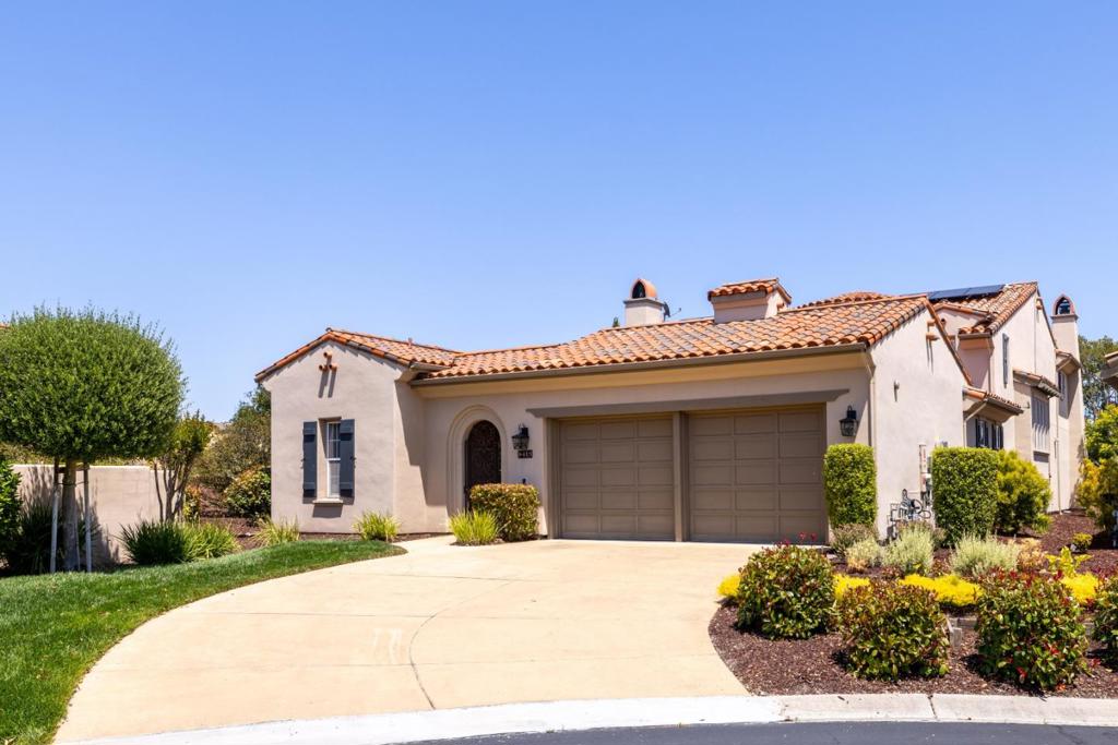 Welcome to this stunning Pasadera home offering approximately 4000 sq ft of luxurious living space on an oversized lot with beautiful views of the mountains to the south and the 18th fairway of the Pasadera CC golf course. The expansive kitchen is a culinary dream, featuring commercial grade appliances, quartz countertops, pantry, and a large island perfect for meal prep and entertaining. The kitchen seamlessly integrates with the family room and breakfast room creating a warm, inviting atmosphere complimented by an elegant fireplace. High ceilings enhance the home's ambiance.. The home includes three spacious bedrooms, all en suite with beautifully appointed bathrooms. Two of the bedrooms are on the ground floor with one in a separate casita that provides flex space to use as a bedroom or office. The large laundry room comes complete with washer, dryer and sink. Solar panels are a practical addition and the spa on the porch of the primary suite is the enjoyable addition for relaxation. The home has a spacious outdoor patio with fire pit and builtin pizza oven. Experience the comfort and convenience Pasadera has to offer close to all of the amenities of the Monterey. coastal area.