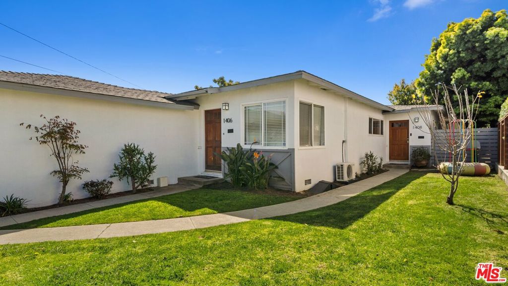 Beautiful Manhattan Beach rear bungalow with a huge private backyard and elevated lounging deck, walking distance to Manhattan Village and about a mile away from the beach. Spacious great room, with two-bedroom and one-bathroom floor plan. Both bedrooms open to the outdoor deck through sliding doors, epitomizing indoor-outdoor living and enjoying the California ocean breeze. Sun drenched bungalow with endless warm natural light from all the oversized windows and glass sliders. Benefit from the attached one-car private garage with personal laundry for parking or as a gym/yoga studio and storage, while parking in the front driveway. Grassy front yard lawn welcoming you everyday, with plenty of mature fruit trees including apples in the front yard and avocados in the backyard. Walking distance to schools, parks, Target, The Village, The Pier/Beach, The Point & More, plus nearby Whole Foods, TopGolf, Costco, LAX, 405, Etc. Come discover this magical coastal sanctuary and enjoy the upscale Manhattan Beach lifestyle, Call right now to schedule your private tour before it's gone. A must-see slice of heaven!