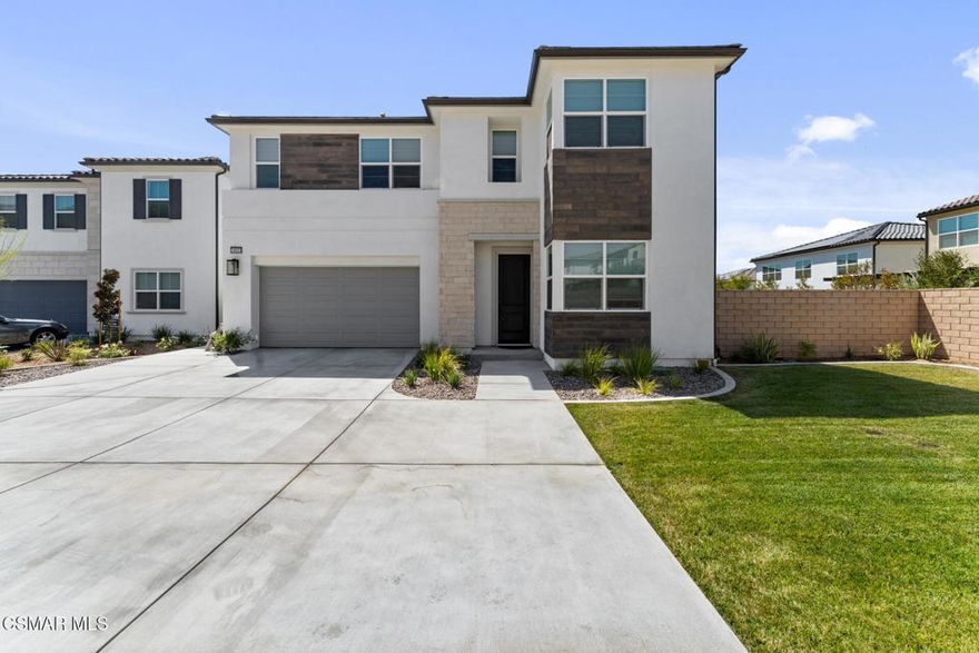 Gorgeous home in the highly desired gated Plum Canyon Estates Community.  Oversized 5 bedroom plus a large loft on the 2nd floor. Large Living Room and Formal Dining Room, roomy family room adjacent to the gourmet kitchen. Large master bedroom with en-suite ''spa envy'' bath, California Room was a builders option to expand the primary bedroom, adding a large sitting area or possible home office. The secondary bedrooms are roomy and feature either a walk in closet or wall closet. The laundry room is conveniently located on the upper floor. There is a 2 car attached garage with direct access. The rear yard features vignettes of activities. The much desired flag lot makes a perfect extended parking area or a perfect sports area. Come see your new home!