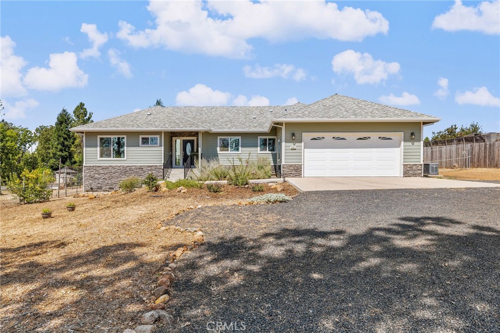 Stunning Modern Home!
Welcome to your dream home! Built in 2022, this gorgeous 3-bedroom, 2.5-bath residence also features a bonus office room. Situated on a spacious and completely usable one-acre lot, this property offers both tranquility and convenience, just a short drive from Chico.
Inside, you'll be greeted by an open layout filled with natural light from oversized Milgard windows. The gourmet kitchen is a chef's dream, featuring granite countertops, a subway tile backsplash, stainless steel appliances, and beautiful custom wooden cabinets complete with an abundance of soft close drawers and so much extra storage. There's also a convenient eat-in bar.
The primary suite is a true retreat, complete with a private slider to the back patio, a luxurious bathroom with double sinks, a jetted tub, a walk-in shower, and a huge walk-in closet. The bonus room off the suite is perfect for an office or studio.
Outdoor living is a delight with a massive covered patio, ready for a hot tub with a 50-amp connection, ensuring plenty of privacy. Additional quality features include copper plumbing, an emergency Generac generator (22 kW), an insulated garage with a 50-amp vehicle charging station, and a whole-house fan, plus on-demand water heater, only to name a few. Plus, the home is equipped with fiber optic wiring and a Google Nest security system.
Back yard is completely fenced and is planted with Roses and a variety of fruit trees and ornamentals. There's room for gardeners galore and your backyard chickens perhaps.
This lightly lived in home is ready to welcome its new family. Don’t miss out on this gem!