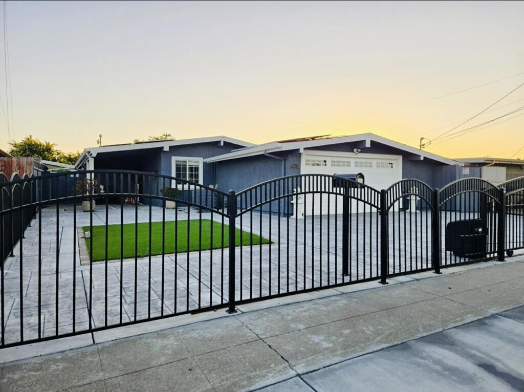 Welcome to this charming home nestled in the heart of Hayward, offering a comfortable living experience. This beautiful home has been fully remodeled and ready for the next owner! This property boasts 1,128 square feet of living space and sits on a minimum lot size of 5,300 square feet, providing ample room for outdoor activities. Inside, you'll find three bedrooms and two full bathrooms, perfect for accommodating family or guests. The kitchen is a standout feature, designed to cater to your culinary needs and equipped with modern amenities. Open space concept with a cozy living room. Central AC ensures comfort throughout the year. With solar system saving energy. The home features attractive flooring throughout, adding to its aesthetic appeal. Located in the Hayward Unified School District, this property offers easy access to local schools. With two garage spaces, there is plenty of room for parking and storage. Dont miss the opportunity to make this Hayward home your own.