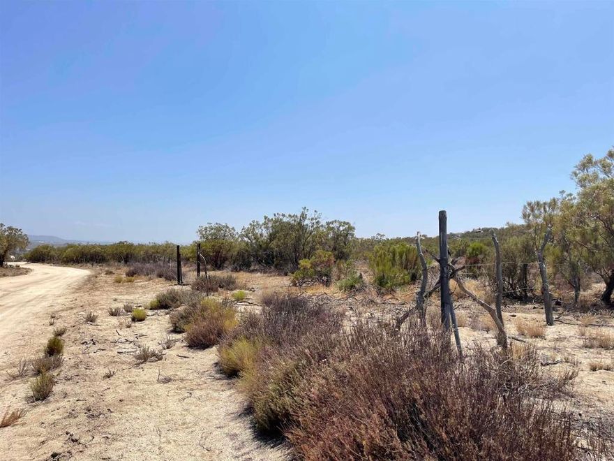 7.41 acres of nature with lots of flat areas but also boulders and views, build your dream house close to the California south border to Mexico, get nice summer time or winter snow showers at this location 12 miles east of Tecate Mexico , lots of potential ideas , title free and clear, buyer and agent to investigate all information before close of escrow .