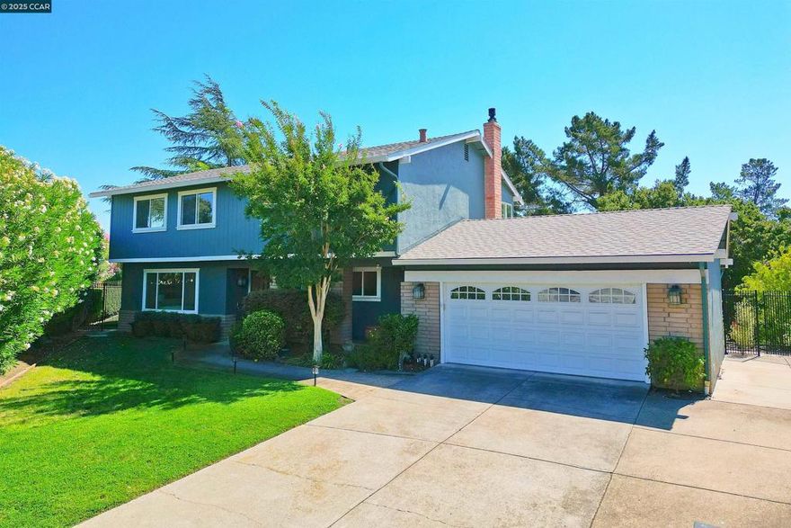 Open Sun 1-4PM! Prime Location in Secluded Valley at the very end of a cul-de-sac! Amazing views of Mt. Diablo & Delta! This fabulous updated 5 bedroom home has it all. A gorgeous remodeled kitchen with Quartz counters, tile backsplash, Expresso shaker cabinetry, SS appliances, pantry and breakfast bar that all overlooks the backyard & views. There is a family room with fireplace, living room and dining room on the main floor that enjoy beautiful Oak hardwood floors. The spacious primary bedroom has views, full bathroom and walk-in closet. There are 4 additional bedrooms and an amazing remodeled full bathroom with no expense spared. Walk out to the back patio with arbor and several level lawn areas with views, mature trees and privacy. A great location just minutes from downtown, freeway access and BART. Acalanes school district featuring Las Lomas high school and great Walnut Creek schools. Views:  Carquinez, Downtown