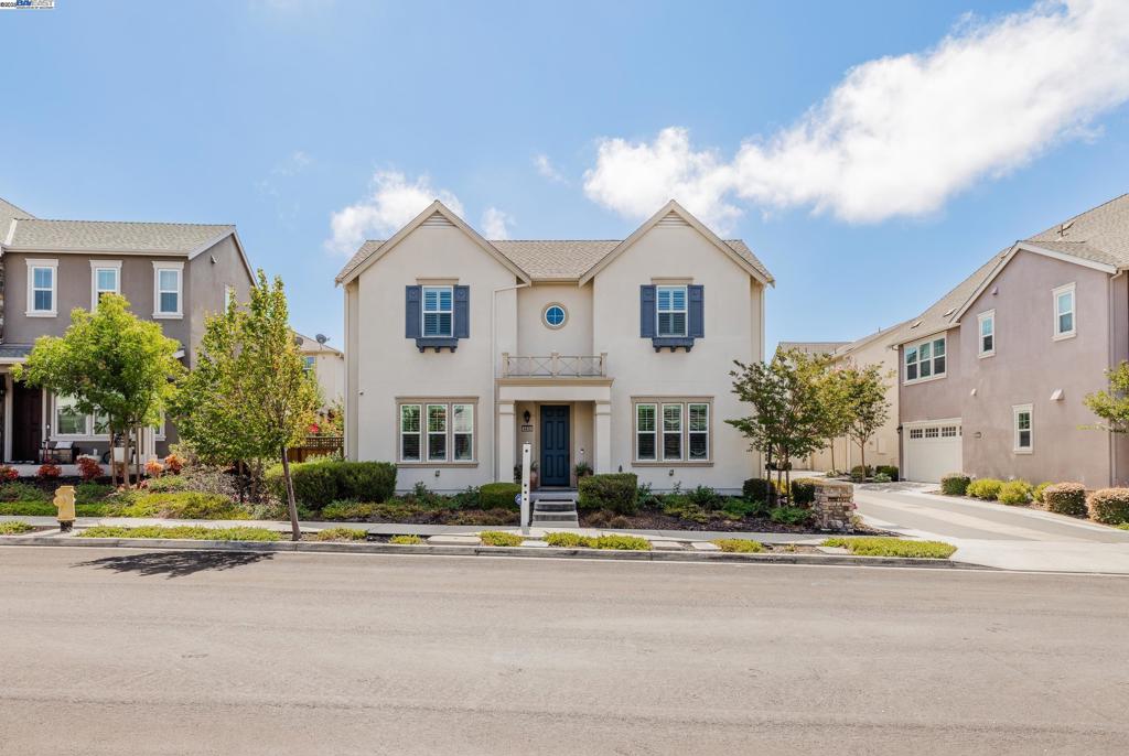 This Georgian two-story home is from the Glendon Collection in The Preserve was built by Toll Bros in 2015. The NW facing home is an investment to be proud of. It features 4 bedrooms, 2.5 bathrooms, 2214 sq ft of living space with a cute backyard. If you're looking for a quality lifestyle in a desirable community of Jordan Ranch in Dublin, then this home is perfect for you! When you live here, you have all the luxuries and amenities you and your loved ones could want. Walking distance to the new K-8 Cottonwood Creek School and the Emerald High School . Close to parks, trails, shopping, 580/680 and all. This meticulously-maintained property has a bright family room, dining , and a well appointed kitchen. It comes with stainless steel appliances, and granite countertop. Other updates include new carpets, hardwood flooring, updated baths, recessed lights, plantation shutters, water softener, solar owned, pergola no maintenance backyard and much more. New Carpet Cabinets installed in Garage New Wall, Cabinet and Trim Paint FLoor-to-ceiling Curtains Half bathroom downstairs upgraded with vanity and finish