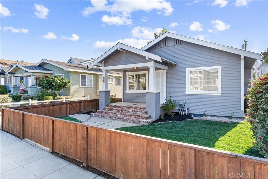 Charming front California bungalow available for rent! This turnkey 2-bedroom, 1-bath home includes a spacious office and has been meticulously remodeled with a modern kitchen featuring shaker cabinetry, quartz countertops, and stainless steel appliances. Enjoy spa-like bathrooms with designer tile and updated fixtures, wide-plank luxury vinyl flooring, fresh paint, new lighting, and in-unit laundry. Significant system upgrades include reinforced subfloors, updated foundation, complete electrical rewiring, a brand new panel, and updated gas and water lines. With ample off-street parking and a beautifully upgraded interior, this front unit offers comfortable, move-in ready living in a prime Long Beach location.
