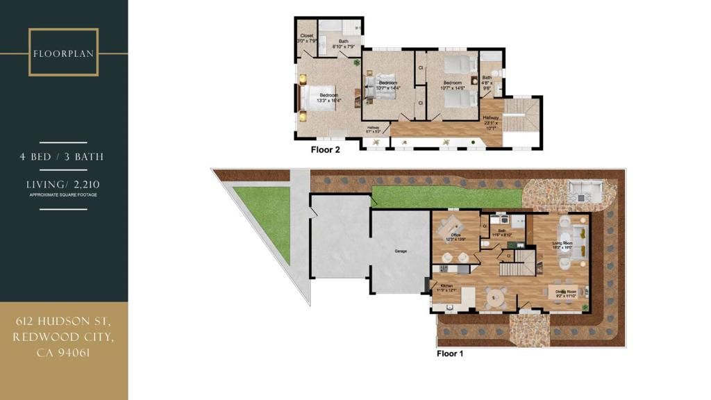 Photo of 612 Hudson Street, Redwood City, CA 94061 (MLS # ML82038224)