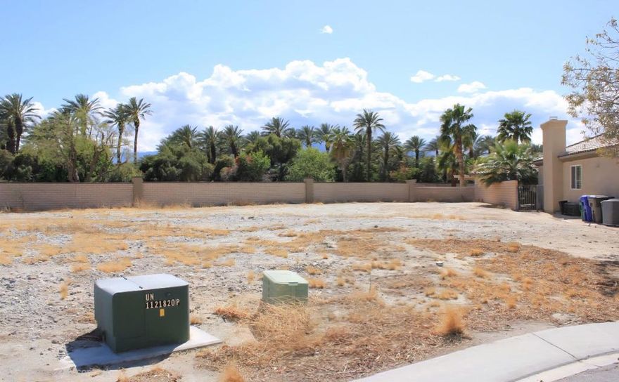 Discover Your Canvas in Indian Palms -- Gated, Exclusive, Ready to Build.Unlock the rare opportunity to build your dream retreat in one of Indio's most prestigious enclaves. Situated inside the secure, guard&#8209;gated Indian Palms Country Club community, this vacant parcel offers privacy, prestige, and potential -- an ideal site for a custom home or investment property. full&#8209;amenity, guard&#8209;gated community featuring a 27&#8209;hole championship golf course, fitness center, tennis & pickleball facilities, multiple pools/spas, clubhouse, and lush landscaping. The Indian Palms community is framed by mountain vistas and mature landscaping, giving your future home a resort&#8209;like backdrop. Indian Palms is coveted by both full&#8209;time residents and investors. Low restrictions on rentals, plus proximity to Coachella Valley events, make this parcel especially attractive.