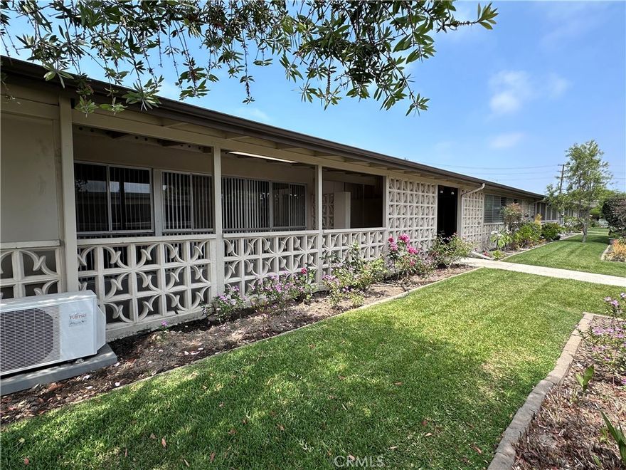 Welcome to Leisure World Seal Beach! This charming 2 Bedroom 1 Bathroom Drive Up Unit is turnkey and move-in ready.  New deluxe vinyl plank "wood" look flooring throughout the unit.  The unit has just been fully painted, with a brand new oven installed and is ready for you to call home! There is a mini split HVAC unit in the living room to keep you comfortable all year round. Cut down shower in the bathroom, plus a skylight for natural light.  The carport is right across from the unit for convenience.  The large "L" shaped patio can be used to enjoy the fresh ocean breeze that this south facing unit enjoys.  There is also a large storage closet at the end of the patio. Leisure World is the best kept secret in Orange County and So Cal, offering affordable living in a beach community less than a couple of miles from the ocean and Seal Beach Pier.  Leisure World is a guard gated Community with 24 hour controlled access. The Leisure World Community has too many amenities to list, but include a 9 hole Golf Course, Community Pool & Jacuzzi, State of the Art Gym and Exercise Rooms, Table Tennis Center, Billiard Rooms, Pickleball Courts, Indoor Shuffleboard, Bocce Ball, 6 Clubhouses with over 150 different clubs and activities - such as Live Music & Cultural celebrations, Art, Ceramics, Lapidary, Sewing, Crafts, Wood Shop, and many game, card and travel clubs just to name a few.  There is an outdoor Amphitheater, Library, Credit Union, Post Office, and an Optum Medical Center with a Pharmacy next door. There is an "On Demand" Bus service to get you around the community and to several local shopping and event destinations. Leisure World is freeway close, plus lots of shopping and restaurants just north in Rossmoor, or about two miles south on Main Street Seal Beach and PCH.  Carport is in Building 129 - Space 32. Don't miss this opportunity to make this affordable unit your new Beach Home!!  Leisure World is a true Community with so much to do that you can stay busy seven days a week, or just relax and enjoy the great So Cal Weather!
