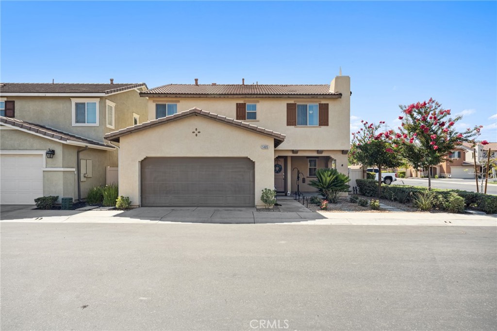 Welcome to your new home in the highly sought-after gated community of Estrella! This beautifully updated 3-bedroom, 2.5-bathroom home is perfectly situated on a corner lot, just steps from guest parking and a short walk to the community pool and playground. Step inside to an inviting open floor plan, featuring stylish flooring and a seamless flow between the living, dining, and kitchen areas. The kitchen offers plenty of space for both cooking and entertaining, while the downstairs half bath provides added convenience. Direct access to the private backyard and attached garage completes the first floor. Upstairs, you’ll find all three generously sized bedrooms, including the primary suite with its own private bathroom and walk-in closet. Two additional bedrooms, a full bathroom, and an upstairs laundry room provide functionality for everyday living. Estrella not only offers fantastic community amenities, but you’ll love the easy access to schools, shopping, and the 10-Freeway, making this an ideal location for commuters and families alike. Don’t miss this opportunity to own a wonderful home in one of Beaumont’s premier communities. Schedule your private showing today!