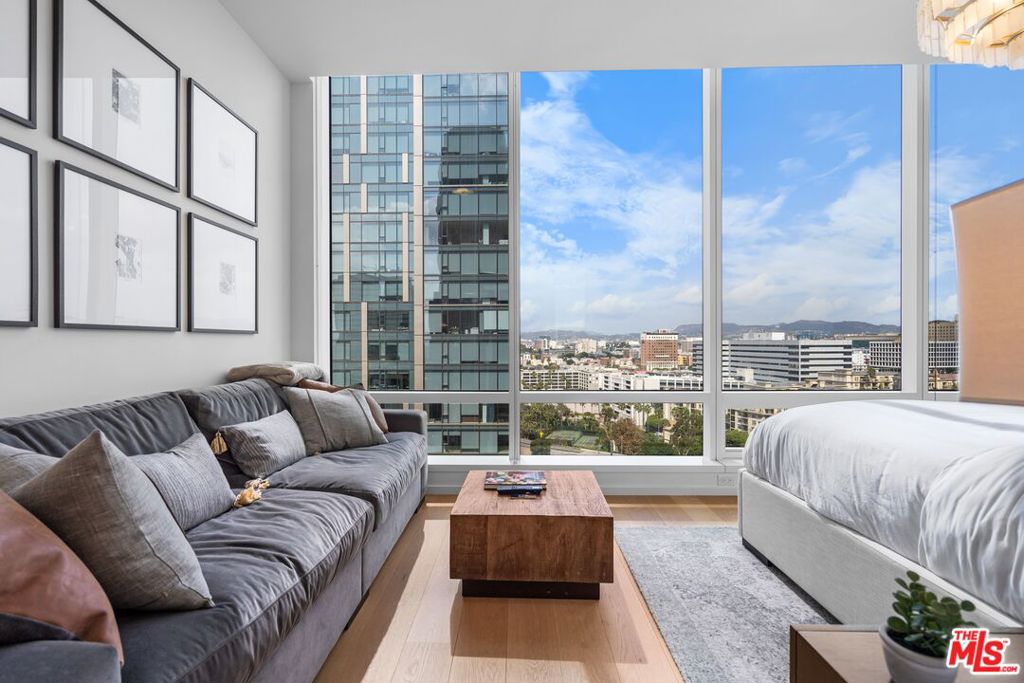 FURNISHED STUDIO RENTAL, A Standout Luxury Condominium With Views, High Ceilings and A Former Model Home at an Incredible Price Point. Experience The Metropolis High Rise Lifestyle at This Newer Resort-Style Complex Offering 24 hour security and concierge, on site hotel and restaurant, fitness center with steam room, rooftop gardens, pool, hot tub, billiard, business center and more. This studio space is lovely and faces directly to prime western views encompassing the mountain range, Hollywood Sign, Griffith Observatory and the gorgeous Los Angeles cityscape that Southern California is known for. Just a short distance to USC, FIDM, Loyola Law School, Whole Foods, Beverly Hills, West Hollywood and just north is the incredible museum district that includes MOCA, The Broad Museum, Walt Disney Concert Hall and more. Create your opportunity now as the 2028 Olympics will see a bigger demand in local real estate. A special location with the top restaurants, arts, sports, and culture. Make your appointment today for this fantastic condominium. Excellent credit, tenant history, financials and references and renters insurance are required. No smoking allowed. Pets are case by case. Tenant pays move in/out fees electric cable and internet. 1 parking spot included. Make your appointment today.