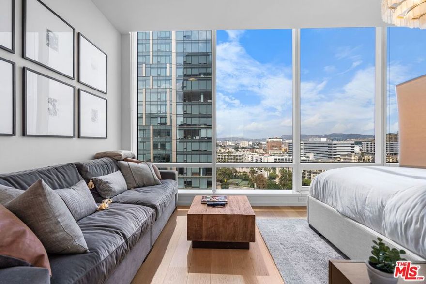 FURNISHED STUDIO RENTAL, A Standout Luxury Condominium With Views, High Ceilings and A Former Model Home at an Incredible Price Point. Experience The Metropolis High Rise Lifestyle at This Newer Resort-Style Complex Offering 24 hour security and concierge, on site hotel and restaurant, fitness center with steam room, rooftop gardens, pool, hot tub, billiard, business center and more. This studio space is lovely and faces directly to prime western views encompassing the mountain range, Hollywood Sign, Griffith Observatory and the gorgeous Los Angeles cityscape that Southern California is known for. Just a short distance to USC, FIDM, Loyola Law School, Whole Foods, Beverly Hills, West Hollywood and just north is the incredible museum district that includes MOCA, The Broad Museum, Walt Disney Concert Hall and more. Create your opportunity now as the 2028 Olympics will see a bigger demand in local real estate. A special location with the top restaurants, arts, sports, and culture. Make your appointment today for this fantastic condominium. Excellent credit, tenant history, financials and references and renters insurance are required. No smoking allowed. Pets are case by case. Tenant pays move in/out fees electric cable and internet. 1 parking spot included. Make your appointment today.