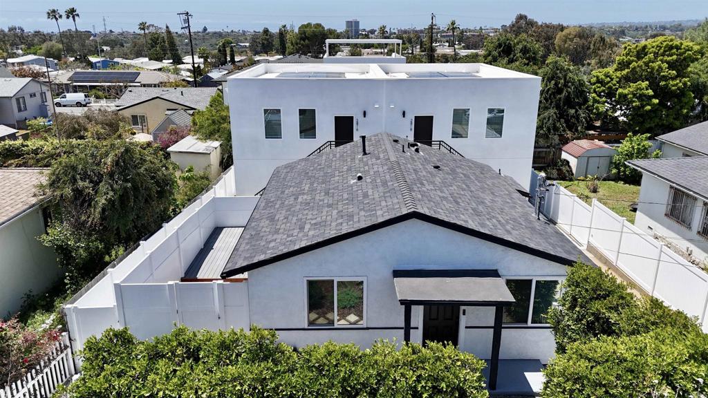Exceptional investment opportunity in one of San Diego’s most dynamic rental markets. This property features (5) income-producing units, including a renovated detached 2 bed / 2 bath home of approximately 750SF and (4) brand-new 2 bed / 2 bath ADUs of approximately 822SF each. All units are separately metered for utilities, providing maximum efficiency and tenant accountability, and solar is fully paid. This turn-key asset combines modern construction with low-maintenance design, delivering immediate cash flow and strong long-term appreciation potential. With an ideal unit mix, reduced operating costs, and a highly desirable central location, Linda Vista remains one of San Diego’s most sought-after rental submarkets for tenants and investors alike. Interior features include 9-foot ceilings, premium designer fixtures and finishes, quartz countertops, ample storage, stainless-steel appliances, luxury vinyl plank flooring, spa-like bathrooms, and in-unit washers and dryers. Drive by only, please do not disturb tenants.