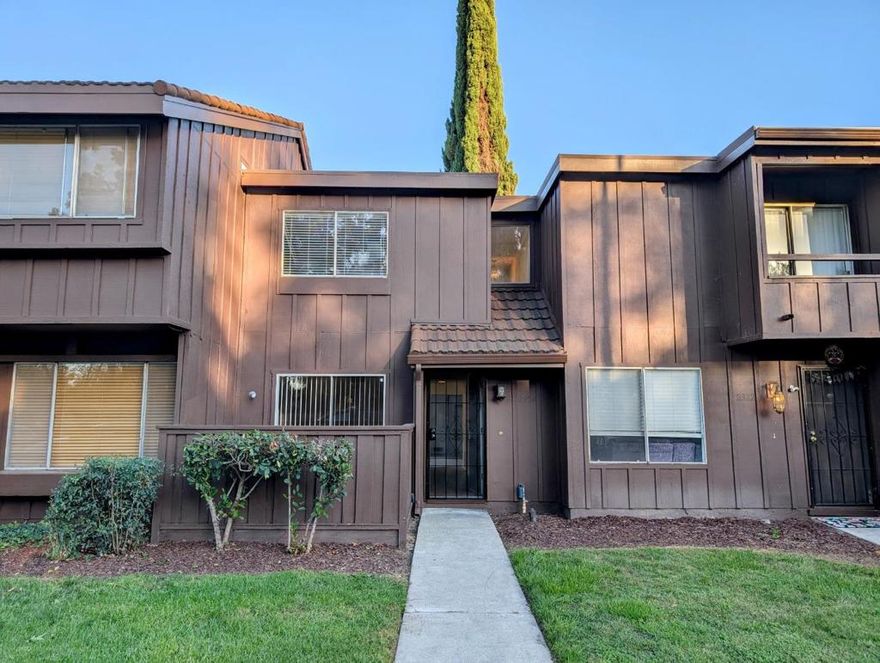 Updated two-story townhouse in Ponderosa Townhomes offering 2 bedrooms, 1.5 baths, and a detached 2-car garage. The kitchen and baths feature new laminate flooring, while interior laundry adds everyday convenience. Two private patios extend your living space outdoors, ideal for relaxing or entertaining. Located across from a peaceful greenbelt, this home blends comfort with connection to nature. Enjoy quick access to Hwy 680 and Hwy 101 for an easy Silicon Valley commute, plus nearby shopping and dining options. Within the highly regarded Berryessa Union School District, this residence delivers an exceptional balance of location, livability, and value in North San Jose.