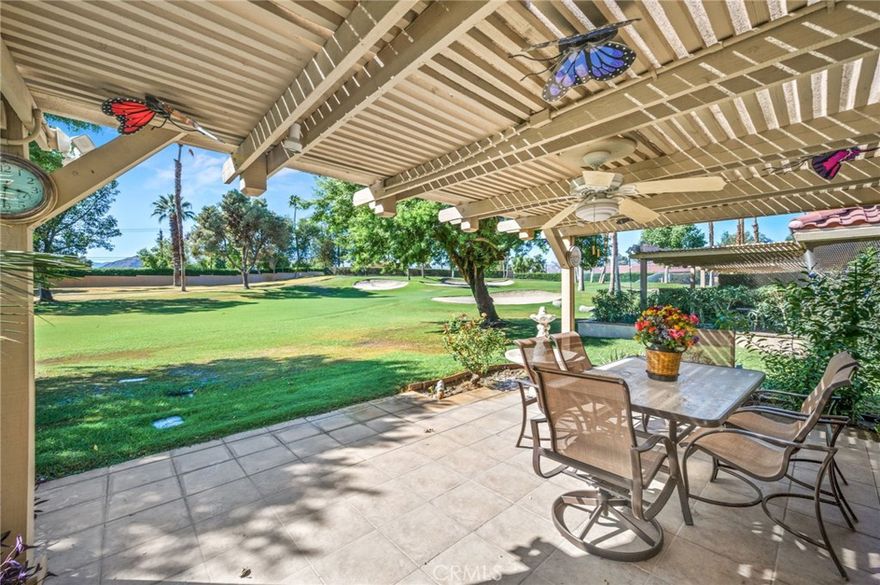 Welcome to the good life at Woodhaven Golf & Tennis Club. This light and bright, end unit, home offers an open floor plan and tons of natural light. The home is in a terrific location within the community with easy access to the "owner's gate" for getting in and out of the community. With 2 spacious bedrooms & 2 full baths, this home is perfect for anyone that wants the good things in life. The home sits just off the 4th Green on the beautiful Woodhaven Golf course and offers a large kitchen, that opens to the family room and beautiful patio that is perfect for entertaining. The kitchen has ample cabinets and storage space, natural gas stove, Corian counter tops and a breakfast bar. The owner's suite offers tons of space, a huge walk-in closet, a bathroom with dual vanities and a beautiful low-step shower. The property has tile flooring throughout the main living area and hallways, offers two separate laundry hook-ups (in the garage or stackable in the hall closet) private side entrance and is one of the few homes that offers direct garage access to the interior of the property. The home is located directly across the street from one of 4 HOA pools/spas, it's like having your own pool!! The amazing Woodhaven Country Club offers a challenging 18-hole golf course, driving range, full tennis facility with 4 pickle ball courts, fitness center, huge club house with the wonderful Vista lounge that offers great food & drinks, and the entire community is fully gated with staff at the gate to help you with all your needs. Whether you are a looking for a new home or just a vacation home this property offers you a resort lifestyle with an affordable price.