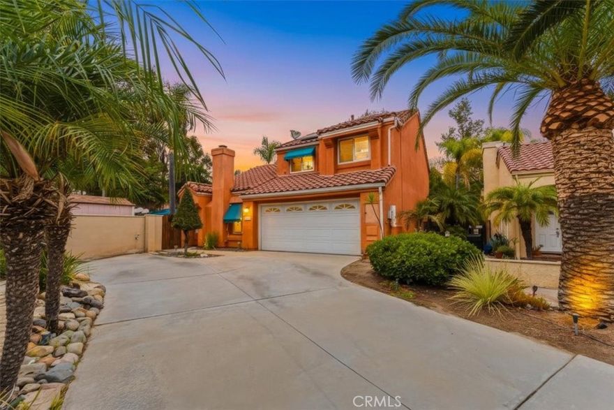 Beautiful Mediterranean-Style Yorba Linda Pool & Spa Home!!!

This two story home is located in a desirable neighborhood of Yorba Linda with excellent schools. This home features 4 bedrooms 3 bathrooms, 2,021 (estimated) sqft of living space on a large 7,858 (estimated) sqft lot! Amenities of this home include a Primary Suite with walk-in closet, Beautiful Kitchen open to Family Room with Breakfast Bar, Sparkling In Ground Pool & SPA, Open Patio Cover with a large entertaining area perfect for outdoor dining or large gatherings, Built in BBQ, Solar Panels, Double & Triple Payne Windows, Central Air & Heat, Cathedral Ceilings, Travertine Tile on main floor, Fresh Carpet on second floor, Plantation Shutters, Recessed Lighting, Ceiling Fans, Cozy Gas Fire Place in Living Room, Finished Attic with pull down ladder that can be used as a bonus room or storage. Two car attached garage with Laundry Hook-ups, Large Driveway, Work Shop/Storage Shed, Private Entry through driveway walk gate.  4th bedroom or office is located on the 1st floor (does not have a closet) 



Whether you're seeking a private haven or an entertainer's paradise, 

25511 Palermo Way combines style, functionality, and prime location in one exceptional package. Don't miss the opportunity to make it yours!