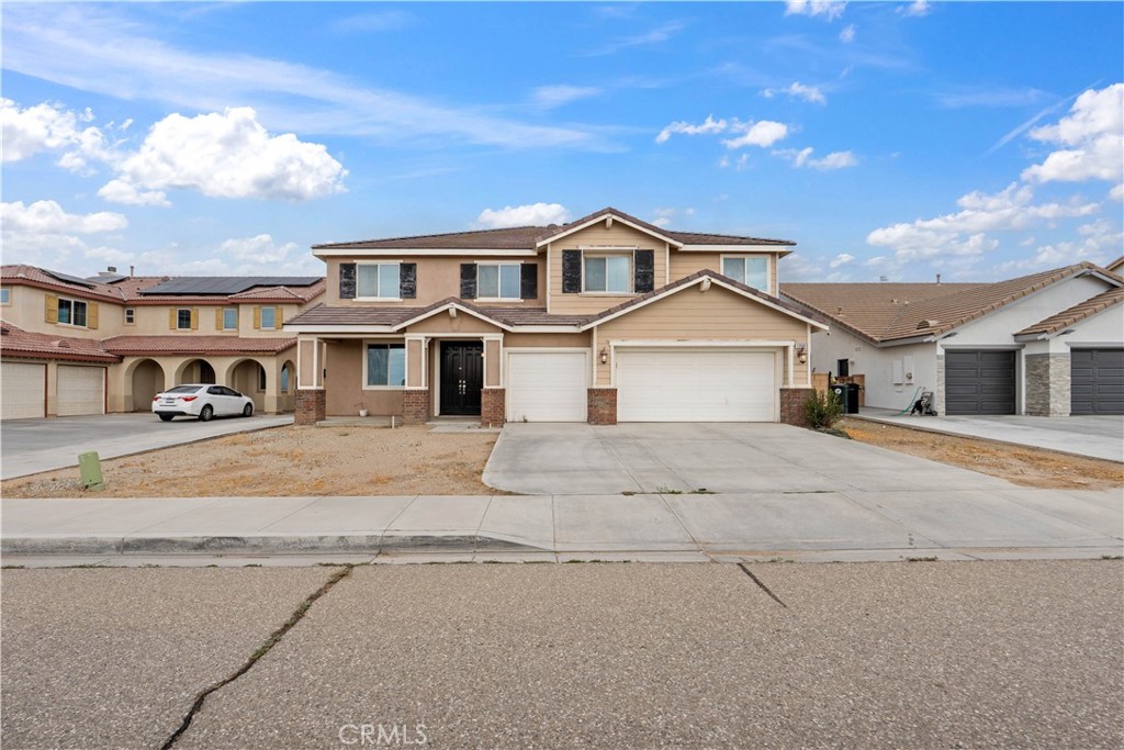 ARE YOU LOOKING FOR SPACE?? YOU GOT IT!! This stunning 5 bedroom, 3 bath two-story home is nestled in a charming community of Victorville, CA offering over 4,000 SQFT of living space within the highly sought-after Snowline School District!! When you step into the spacious formal living and dining room you'll immediately appreciate the thoughtful design that defines this home. The gourmet kitchen, adorned with elegant granite countertops, stands as the heart of the house with a spacious layout, effortlessly flows into the family room, forming a harmonious space for relaxation and entertaining. This beauty also features an office/den and a bonus room with a 6th bedroom option, master bedroom includes an attached retreat that can easily be used as a nursery and the possibilities are endless in the double door bonus room upstairs. With a spacious 3-car garage you'll have ample space for all your vehicles and storage needs. The backyard is a clean canvas, ready for your own personal touch. Located nearby U.S. HWY 395, schools, shopping malls and more this home offers both convenience and easy commuting!! It won't last!! Come by and see today!!