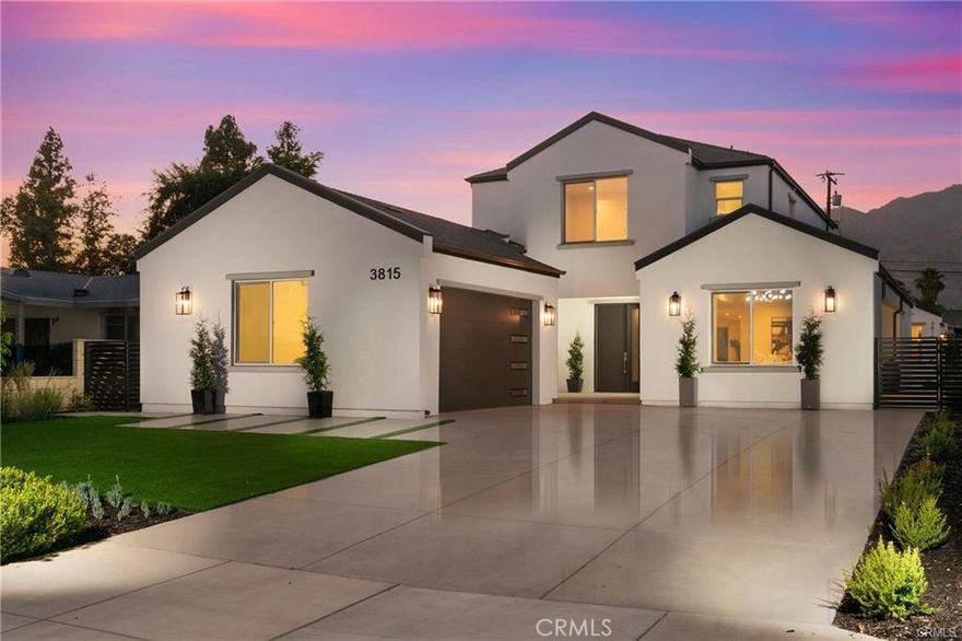 Welcome to this stunning brand-new residence located in the heart of Pasadena. The main house features 4 generously sized bedrooms and 4.5 luxurious bathrooms across approximately 3,668 square feet of thoughtfully designed living space. With high-end finishes, an open floor plan, and abundant natural light, this home offers both comfort and sophistication. At the rear of the property, a newly constructed ADU provides an additional 614 square feet of flexible living space—ideal for use as a guest suite, home office, or income-producing rental unit. With its own private entrance, the ADU enhances the property’s value and versatility. Situated in a prime location, this home is just minutes away from shopping centers, renowned restaurants, parks, and offers easy access to major freeways—making daily living both convenient and enjoyable.