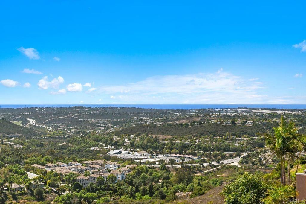 Amazing Ocean and Valley View Home in Rancho Dorado with a downstairs Master/Primary bedroom this is a 2 story home that lives like a single level! Custom finishes made in door trim and crown molding throughout the home. One of the best lots in the entire area with view that stretch all the way from Mountains to UTC/La Jolla and north as far as the eye can see with sit down Ocean/Valley View backyard. Currently a 4 bed home, Upstairs loft area can be converted into 5th bedroom This home will be on the market for a VERY limited time. Do not pass up this opportunity. Offer Deadline is Thursday Sept 25th at noon. Showings are by appointment only Sept 20-21.