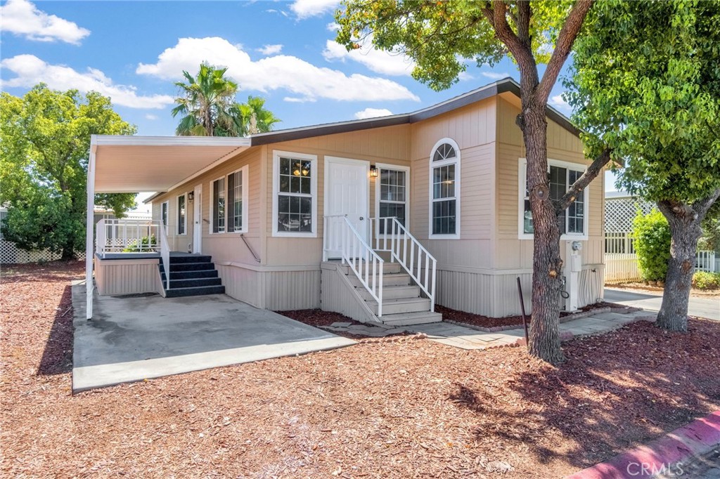 Welcome to this beautifully update 3-bedroom,2-bathroom double-wide mobile home offering 1,280 sq ft of modern living space. Located in a peaceful 55+senior community, this move-in ready home features a spacious open floor plan, updated kitchen and bathrooms, new flooring, fresh paint, and stylish finishes throughout. Enjoy resort-style living amenities including a sparkling pool, clubhouse, and social activities. Conveniently located near shopping and dining, and medical services. Don't miss this rare opportunity for comfort, convenience, and community living.