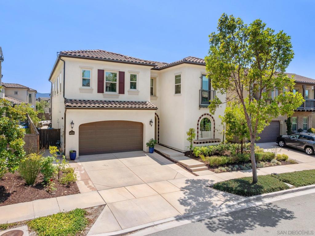 Welcome to this beautifully upgraded single-family home in Del Sur, offering a perfect balance of comfort, style, and functionality. Ideally situated within highly rated school districts, close to parks, shopping, and dining, with easy freeway access. Step inside to soaring 10-foot ceilings on the main level, creating an airy, open feel. The formal living room is perfect for gatherings, while the adjacent great room offers a relaxed family space that flows seamlessly into a gourmet kitchen with granite countertops, premium finishes, and ample cabinetry—ideal for everyday meals or entertaining. A downstairs bedroom and full bath add convenience and flexibility for guests, extended family, or a home office. Upstairs, under 9-foot ceilings, you’ll find a versatile bonus room and a spacious primary suite retreat, along with an additional bedroom featuring its own private bath. The outdoor space is designed for effortless entertaining with a firepit and low-maintenance landscaping, perfect for year-round gatherings. The side yard, just off the family room, extends your living area for true indoor-outdoor living. Don’t miss this opportunity to own a move-in-ready home in one of San Diego’s most desirable communities. Please keep the cats inside the upstairs bedroom during showings and close the door before leaving. Welcome to this beautifully upgraded single-family home in Del Sur, offering a perfect balance of comfort, style, and functionality. Ideally situated within highly rated school districts, close to parks, shopping, and dining, with easy freeway access. Step inside to soaring 10-foot ceilings on the main level, creating an airy, open feel. The formal living room is perfect for gatherings, while the adjacent great room offers a relaxed family space that flows seamlessly into a gourmet kitchen with granite countertops, premium finishes, and ample cabinetry—ideal for everyday meals or entertaining. A downstairs bedroom and full bath add convenience and flexibility for guests, extended family, or a home office. Upstairs, under 9-foot ceilings, you’ll find a versatile bonus room and a spacious primary suite retreat, along with an additional bedroom featuring its own private bath. The outdoor space is designed for effortless entertaining with a firepit and low-maintenance landscaping, perfect for year-round gatherings. The side yard, just off the family room, extends your living area for true indoor-outdoor living. Don’t miss this opportunity to own a move-in-ready home in one of San Diego’s most desirable communities.