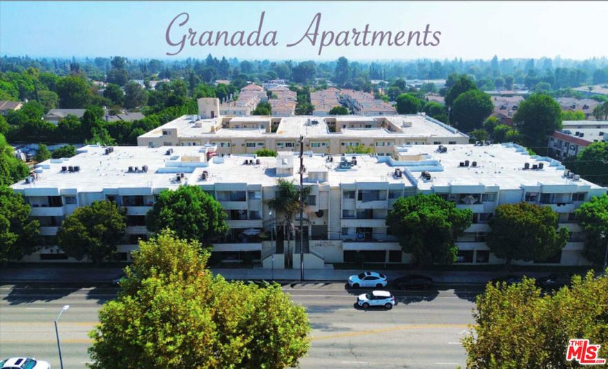 The Granada Apartments, located at 10020 Zelzah Ave, is a gorgeous and immaculately maintained 50-unit apartment complex situated in prime Northridge, just 0.8 miles from the Cal State Northridge University campus. The on-site manager has been operating the property since 1995 and vetted only the best and most qualified tenants in the area. The building offers 110 secured and covered parking for the tenants, a beautiful swimming pool and spa for the hot summer days, and lovely common area tables and chairs for socializing. Ensuring both security and accessibility, the Granada Apartments are surrounded by beautiful landscaping and a welcoming community. DO NOT DISTURB THE TENANTS! Please call or email the listing agents to schedule a property tour. Thank you for your interest in 10020 Zelzah Ave and we look forward to working with you!
