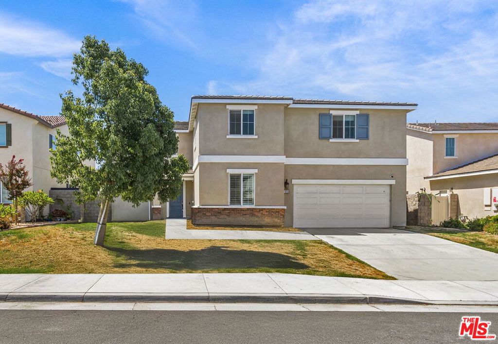 Your stunning oasis in Rancho Del Sol awaits! This beautifully-designed residence offers the perfect blend of modern elegance and everyday functionality. The heart of the home on the main-level includes an open-concept living area, first floor bedroom, dining area and a stunning chef's kitchen that all combine to create a warm, inviting atmosphere - ideal for hosting or relaxing. Just beyond the main level, the home seamlessly flows to the private backyard which offers a custom, built-in grill, patio and a fire pit. Upstairs are 3 more spacious bedrooms, a second upstairs living room, dedicated laundry room, and a large walk-in closet that can be easily customized to your individual needs or converted to additional bedrooms. The primary suite features a large walk-in closet and en suite bath complete with shower and tub. Large windows throughout which provide great natural light in every room. The layout provides the perfect backdrop for modern living in one of the Inland Empire's most convenient locations, with easy access to the 60 and 15 freeways as well as nearby retail and shopping.