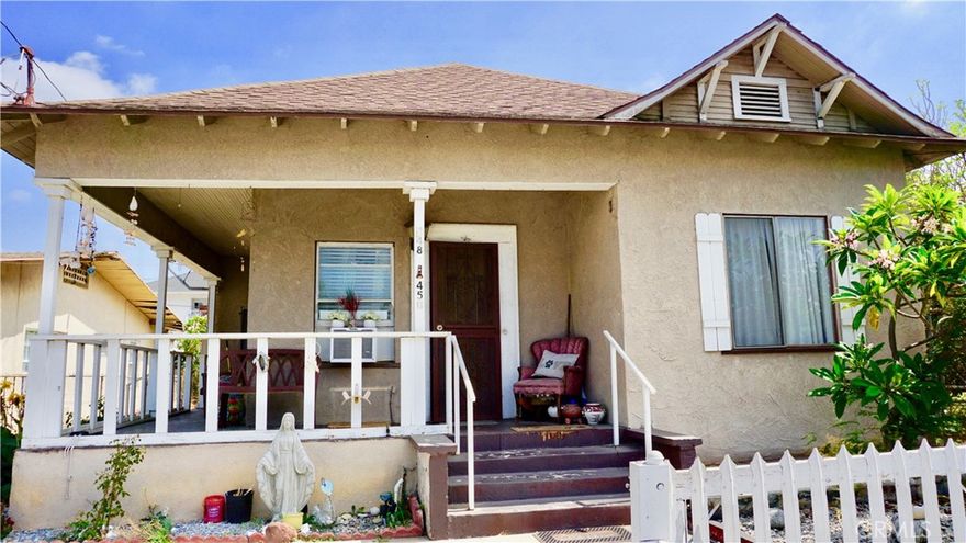 TWO ON A LOT in Prime Boyle Heights!
Fantastic opportunity for investors or owner-users with potential to add 1–2 additional units (buyer to verify and satisfy themselves with the City). The front unit is a character-filled 3 bed / 1 bath bungalow featuring high ceilings, indoor laundry, a wraparound porch, and a backyard deck — ideal for relaxing or entertaining. Elevated above street level with drought-tolerant landscaping for added privacy and curb appeal.
The rear unit is a 2 bed / 1 bath located above the garage/storage area and has been fully renovated — clean, modern, and move-in ready. The lower level offers additional upside with potential for ADU conversion or future development (buyer to verify and satisfy themselves with the City).
Centrally located near schools, shops, and public transit. Live in one and rent the other, or explore development options to maximize income. Best of all, both units will be delivered vacant at the close of escrow.