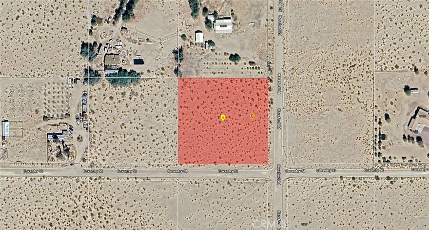 Imagine owning nearly 2.14 acres (93,218 square feet) of open high-desert land nestled in the heart of Newberry Springs, California — a blank canvas with the freedom to build your desert dream. This parcel enjoys sweeping views of rugged desert mountains, dramatic desert skies, and the color changes of the landscape at dawn and dusk. Presence of major highways and historic Route 66 nearby provides relatively easy access, while still retaining seclusion. Utilities neighboring next door.