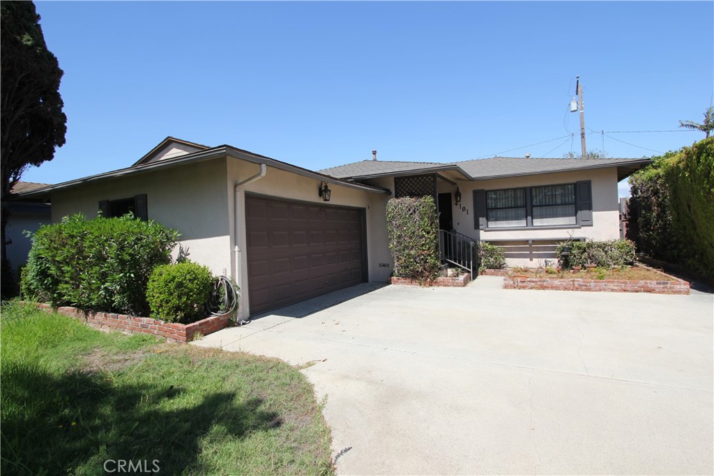 Welcome to 4101 W 184th St, Torrance – a perfectly located and charming single-family home in the sought-after North Torrance neighborhood, bordering Redondo Beach. Situated on a peaceful, tree-lined street, this inviting residence offers a fantastic opportunity for first-time buyers or those looking to invest. This lovely home features 4 spacious bedrooms and 2 bathrooms, providing ample space for relaxation and family living. The large, bright living room is ideal for gatherings and entertaining guests. The kitchen includes a separate eating area, perfect for everyday meals and casual dining. A large private backyard offers a serene outdoor retreat, ideal for outdoor entertaining, gardening, or relaxation. Additional highlights include an attached two-car garage for convenience and plentiful storage. It does need some minor TLC but has great bones. The property’s prime location grants easy access to shopping, dining, parks, and recreational facilities, making everyday living effortless. Commuters will appreciate the proximity to major highways and public transportation, ensuring quick and convenient travel throughout the South Bay area. Whether seeking a comfortable starter home or a smart investment property, this remarkable residence presents a rare opportunity to own in a highly desirable area. Don’t miss your chance to make this beautiful home yours—schedule your viewing today and discover all that this wonderful property has to offer!