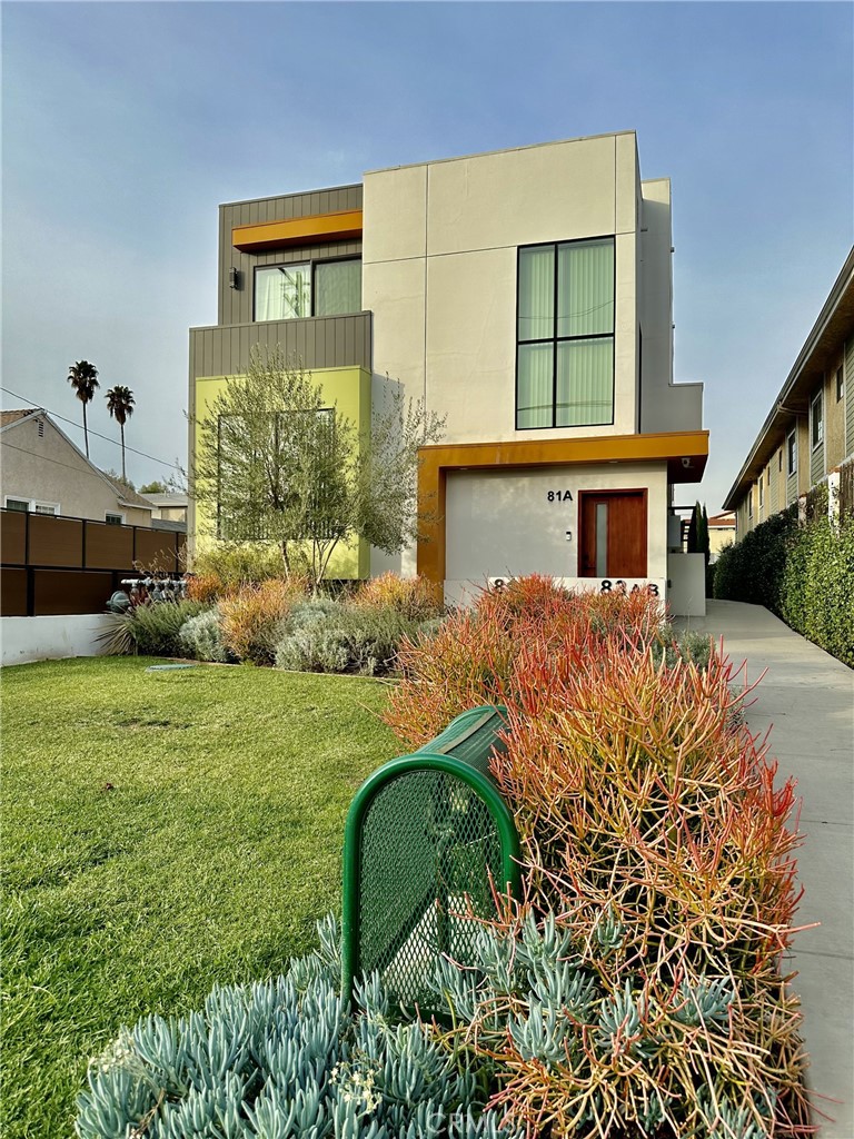 Discover your next home in this 2021 newly built 2 bedroom, 2.5 bath condominium in the heart of Alhambra. This modern unit is one of 4 individual dwellings in the complex. On arrival, you are greeted with eye-catching exterior design. It is the perfect mix of sleek and inviting. There is privacy fencing all around the main driveway and attached garage. Stepping inside, the interior features an open-concept living area with high ceilings, and natural lighting. Vinyl flooring runs throughout the home. The contemporary design continues with stainless steel appliances and quartz countertops in the kitchen. There are 2 functional primary suites in the upper floor. Each room boasts a private balcony, one of which entertains with peekaboo mountain views. The unit includes a stackable washer/dryer, refrigerator, and a microwave. Additional features include a ring doorbell cam, built in Wi-Fi and security system. With a prime Alhambra location, you'll be close to dining, shopping, and multitude of entertainment options. Schedule your next move today.