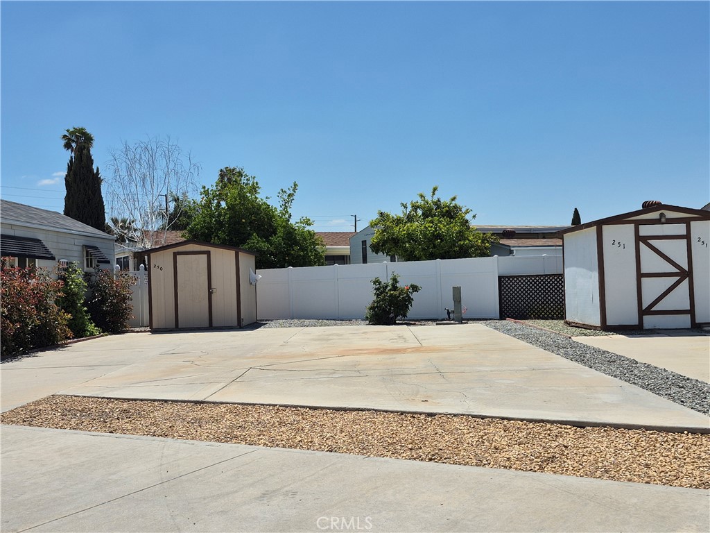 Welcome home to Mountain Shadows. You will FALL IN LOVE with this RARE supersized A lot in Mountain Shadow's gated 55+ Resort Community. You will love this wide and open oversized A lot. Lot comes afforded with an extended shed and partial utilities. Enjoy the fantastic mountain views while being 20 minutes from Temecula, 1 hour from Big Bear or the beach. You OWN the land beneath your home and NO space rent. This fun and friendly location is located near the main clubhouse and is level and paved with a fence behind adding to its privacy. Entertaining here is easy with clubhouse nearby as well as additional guest parking. Fantastic active 55+ community includes 2 separate clubhouse areas with full kitchens, a salt-water pool, 2 spas, 2 gyms, 3 laundry areas, including lots of monthly community, seasonal and special entertainment with live events, clubs/ socials/ dances. HOA is only $244/month and includes water, sewer, trash, basic cable and internet at a GREAT value. Mountain Shadows is conveniently located near Temecula Wineries, Old Town, shopping, medical and so much more. Your scenic Oasis awaits you!