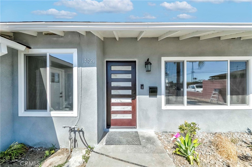 Come see this beautifully remodeled house located in the heart of La Puente. This house boasts 1,364 sq ft and has 3 bedroom and two full bath. The garage is also used as an additional bedroom over 300 sq ft. Some of the upgrade include: open floor plan, new 30 year corning roof, new stucco, new doors, new waterproof vinyl flooring, new recess lights, new kitchen vanity and island, new bathrooms vanities and mirror, new vinyl windows, tankless water heater, new air condition ducking, new fixtures in bathroom and kitchen, new sliding bathroom doors, new tile in bathroom, new closet doors, new samsung applirances: stove, dishwasher, refrigerator icemaker, and water system included, and microwave. Also, two storage shed in back to store your stuff. Close to major freeway 10, 60, and 605. Ready to move in !! Hurry will not last !!