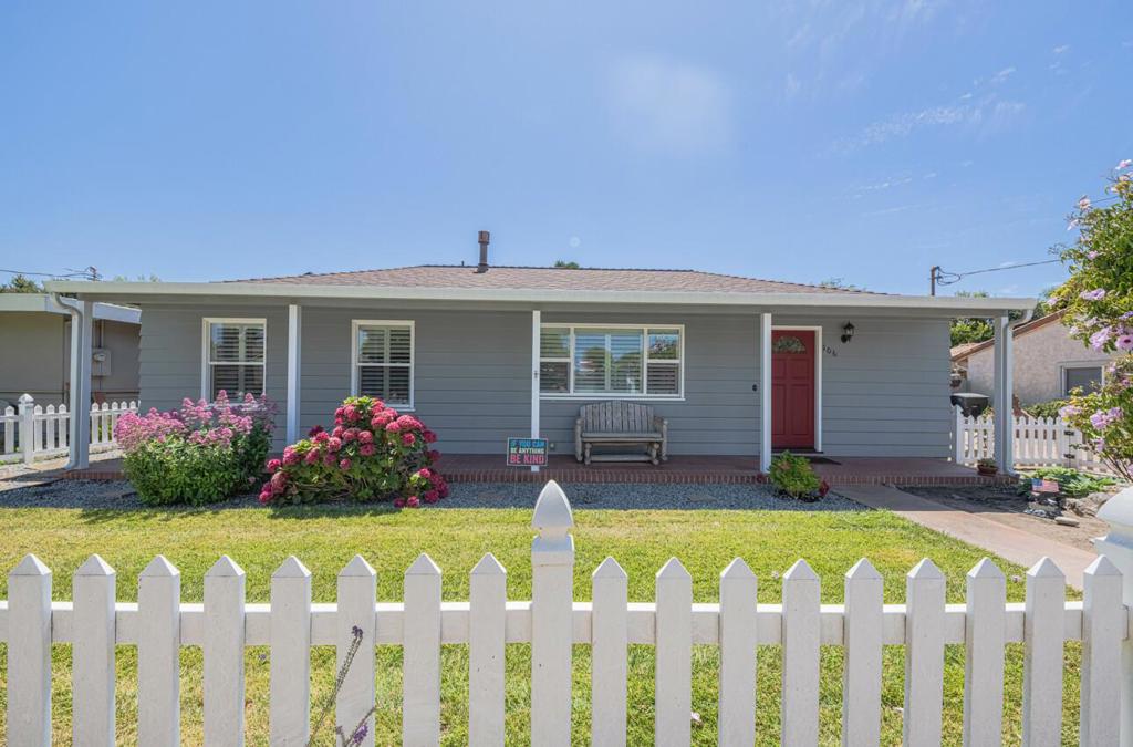 Welcome to 106 San Juan Dr. This home has been tastefully re-designed for a complete remodel that was done in 2017 by Baggett Construction. A beautiful chef kitchen includes a double wide Sub Zero regerator that has matching facia to match the alder wood cabinetry, Thermador appliances throughout include two ovens / food warmer, microwave, gas stove top / griddle, plus a handy beverage/wine refrigerator. The kitchen also has a convenient pot filler faucet over the cooking area. 165 sq feet was added to the master bedroom and bath area, it allowed room for a spacious walk-in closet and soaking tub. The sellers own the solar panels plus 2 power walls. In 2023 a 220 sq foot addition was added to the garage for multipurpose use and storage. The backyard has an adorable two story play house which includes a slide off the second floor.