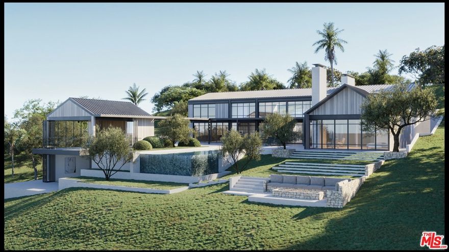 This home in Serra Retreat is located on one of the most desirable and exclusive streets in all of Malibu. Sweetwater Mesa has sweeping coast line ocean views with 24 hour guard gated security. Final permits expected in the Fall of 2022 for a stunning Modern Architectural Estate. 6,240 square feet of living space, 5 bedroom main house, 1 bedroom guest house, gym, screening room and 50 foot ocean view infinity pool. Lush landscape and completely gated for privacy. Current home could be remodeled and offers 7 bedrooms, 5 baths, pool and 3 car garage. Property is leased until mid November but can be shown with 24 hour notice. Homes on this street rarely become available.