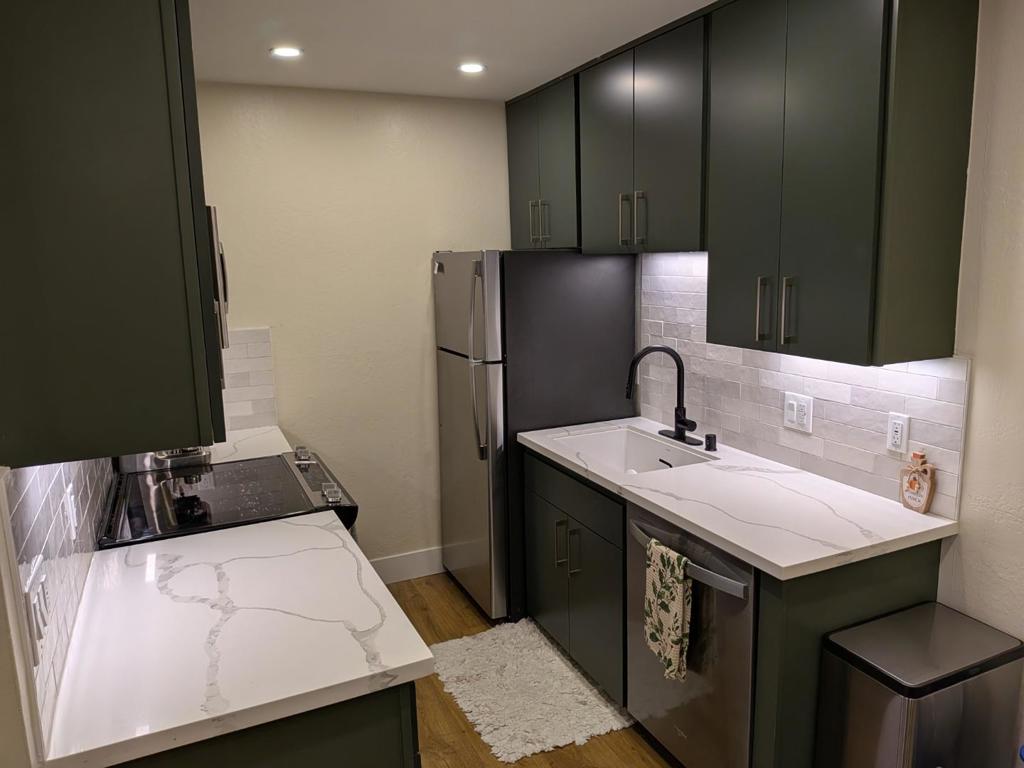 Your opportunity to own this exceptional 2 bedrooms condo unit, a true oasis in the heart of San Bruno. This floor plan maximizes space, creating a seamless flow from the completely remodeled elegant kitchen w/ NEW quartz countertops & S/S appliances; to the dining area / living room w/ NEW flooring and recessed lighting. Step onto the front patio to savor your morning coffee or unwind w/ a glass of wine while taking in lushes courtyard views. The remodeled bathroom features a shower over tub and designer fixtures. Community amenities includes two swimming pools, tennis courts and a fitness center. Includes a 1 car covered parking space & laundry facilities within the building. Short drive to the Bayhill Shopping Center, Tanforan Mall, YouTube, SFO airport, public transportation; such as Bart, CalTrain and Samtrans and easy access to the 280, 380