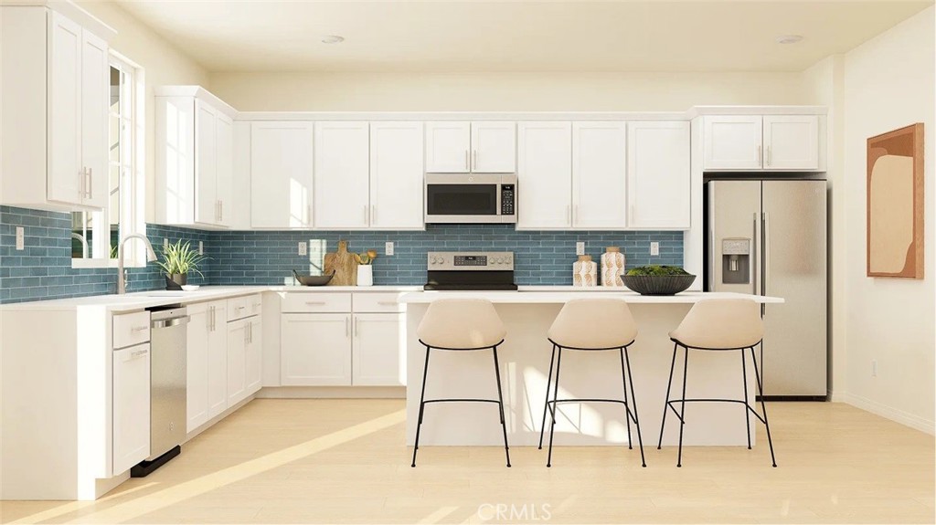 NEW CONSTRUCTION! This new two-story home is host to a spacious open-concept layout on the first floor, combining the kitchen, living and dining areas for simple everyday transitions and multitasking. A convenient bedroom is located near the front of the home, perfect as an office or guest suite. On the second floor, two bedrooms and a luxurious owner’s suite surround an inviting and flexible loft.
Armonia is a new series offering brand-new single family homes for sale now selling in the Legado masterplan in Menifee, CA. The community offers an amenity-rich lifestyle with access to a modern clubhouse, sport courts, multiuse trails and much more. Nature lovers will enjoy ample outdoor recreation on nearby Lake Menifee and at Menifee Lakes Park or Paloma Valley Park. The Promenade at Menifee Valley is a local shopping center with an array of shopping, dining and entertainment options.