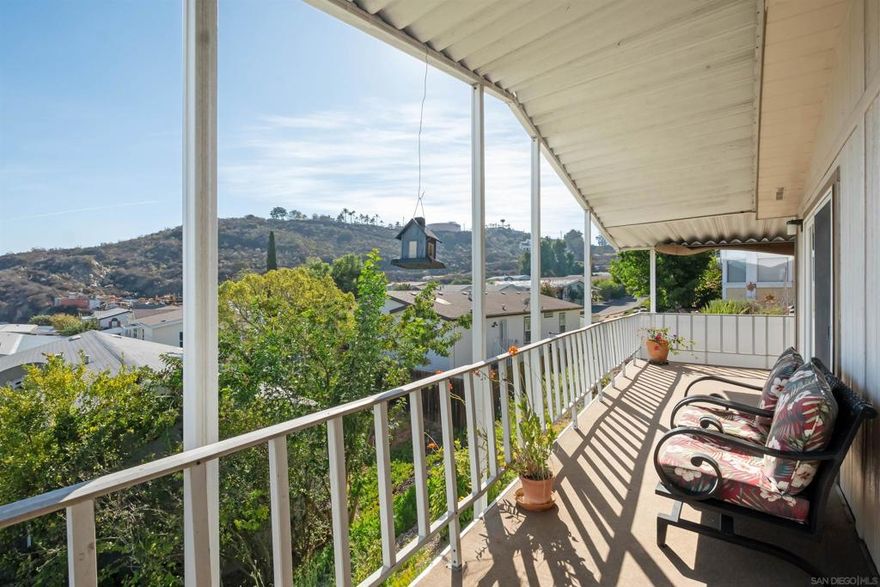 Discover a rare opportunity to own a beautiful home in one of East County’s few all-ages mobile home communities. This spacious 3-bedroom, 2-bathroom residence offers the perfect combination of comfort, affordability, and a peaceful lifestyle with beautiful views of the surrounding hills.  Inside, you’ll find an inviting open floor plan designed for easy living. The bright living room flows seamlessly into the dining area and a well-equipped kitchen with plenty of cabinetry and counter space for meal prep and entertaining. Large windows fill the home with natural light, creating a warm and welcoming atmosphere. The primary suite provides a comfortable retreat with generous closet space and an adjoining bathroom, while the additional bedrooms offer flexibility for family, guests, or a home office.  Step outside and enjoy your private outdoor space, ideal for relaxing with a morning coffee or winding down at sunset. The home’s elevated position provides a lovely view and a refreshing sense of privacy.  Conveniently located near shopping, dining, parks, and freeway access, this home offers the ideal blend of convenience and tranquility. Unlike most age-restricted communities, this all-ages park welcomes everyone, making it an exceptional option for families, first-time buyers, or anyone seeking affordable living in a desirable El Cajon location.  With the ongoing demand for all-ages mobile home communities and limited availability in the area, this home stands out as a smart and versatile choice in today’s market.