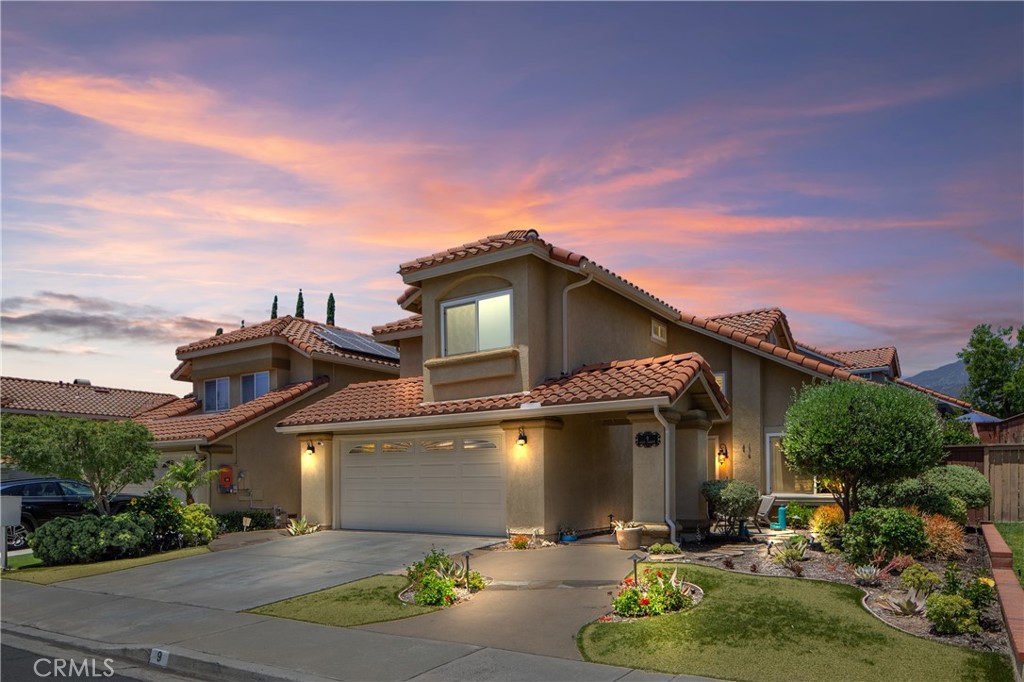 A warm, refined space designed to function well and FEEL great! 9 Calle Larspur marries thoughtful upgrades, a versatile layout, and a 10+ location that embodies easy, breezy living in Rancho Santa Margarita, one of South OC’s most connected communities. The main level features distinct, intentionally designed spaces that strike the right balance of flow and function: a formal living room, separate dining, remodeled kitchen with quartz countertops, new cabinetry, and luxury vinyl flooring, plus its own dining area, fireplace, oversized walk-in pantry/mudroom...PLUS a permitted 22ft x 20ft family room addition with stunning built ins and recessed lighting. Upstairs, the primary suite delivers both comfort and scale. A former fourth bedroom has been transformed into a generous walk-in closet (offering a natural path to reconfigure the space back to a bedroom if that better suits your needs). Two additional bedrooms and a full bath complete the second level. The home has been lovingly maintained and thoughtfully updated, including:: newer AC, low-maintenance front landscaping, new window coverings, remodeled kitchen, updated powder room, and so much more. Every finish, from flooring to fixtures, was selected to feel elevated, cohesive, and easy to live with. The backyard is equally considered, with a built-in BBQ, low maintenance pavers, and outdoor fireplace that set the stage for casual dinners, weekend gatherings, or quiet nights under the stars. Backed by the Saddleback Mountains, this home is set in the heart of Rancho Santa Margarita, recently rated the #1 safest city in California. With grocery stores, a pharmacy, Starbucks, restaurants, and everyday conveniences nearby, and Trabuco Mesa Elementary School just one block away, busy school mornings and daily errands alike feel refreshingly easy. Meanwhile, RSM Lake, the Beach Club, pickleball and tennis courts, O’Neill Park, and Santa Margarita Marketplace underscore the active, connected lifestyle this location offers. NO MELLO ROOS and low HOA dues are the icing on the cake! From the layout to the location to the ‘little’ details that add up to big, meaningful impact, this home was designed to make life feel lighter and easier. It’s how it flows. It’s how it feels. If you’re looking for value, impactful upgrades, and lifestyle, this is one you won’t want to miss!