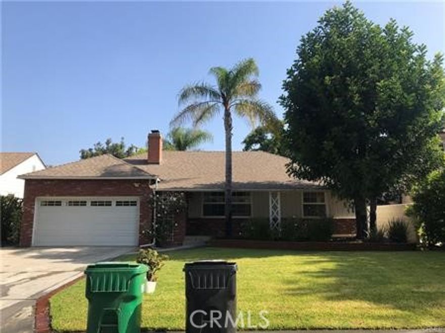Highly Desirable Arcadia location & School.  Very peaceful & private neighborhood.  This single family home has 4 bedrooms/2 bathrooms, open floor plan, wood floor, remodeled kitchen and bathrooms, Central A/C & Heat. Large Living room with fireplace,  dining area next to the kitchen.  Front and Rear yards are beautiful landscaped.  Newer refrigerator, washer & dryer are included.  Backyard has a great covered patio, can be a nice shady BBQ & relaxing area.  2 car attached garage.