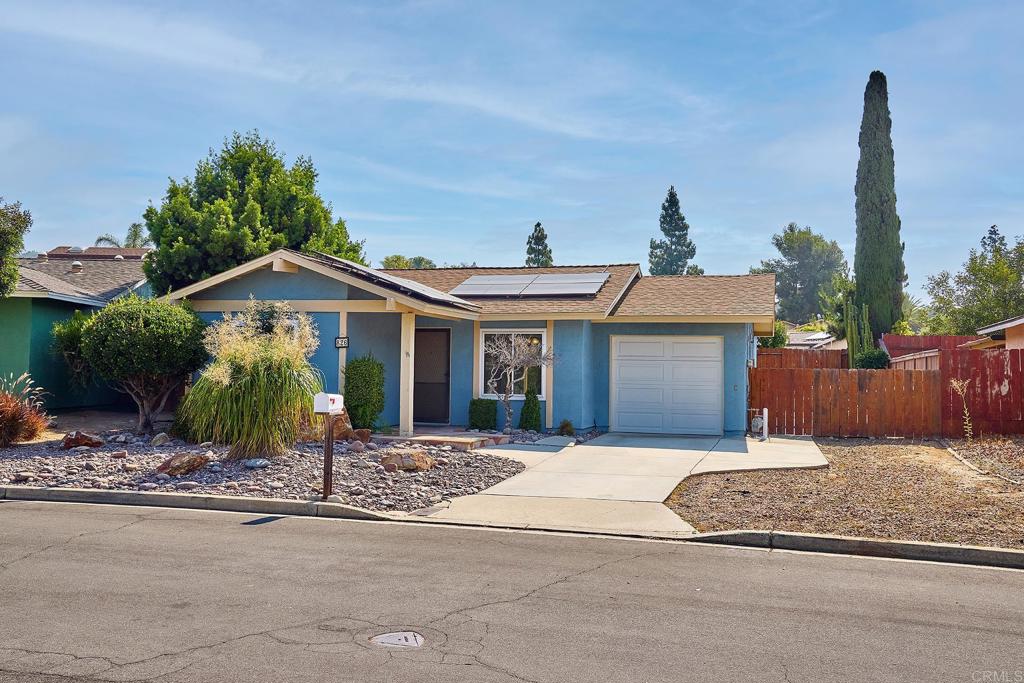 PROFESSIONAL PHOTOS/DRONE COMING LATER TODAY. Rare Opportunity in San Marcos: Assumable 3.2% Loan + Endless Potential! Tucked away at the end of a peaceful cul-de-sac and backed by a lush greenbelt with walking and hiking trails, this charming 2-bedroom, 1-bath home delivers so much more than meets the eye; plus room to grow in multiple directions! Highlights & Upgrades include the incredible financing option to assume the 3.2% mortgage for qualified buyers: a very rare find in today’s market. Energy-Smart Living with PPA solar system, newer furnace, and A/C for year-round efficiency and comfort. Bright & modern feel with newer dual-pane windows, solar tube lighting, and sleek laminate flooring throughout. Room for all your toys in this fenced in backyard with RV/boat parking with lockable gate, plus space for 5+ cars in the driveway. Garage + Expansion Possibilities; 1-car garage now, with potential to expand to a full 2-car garage. Build Your Dream Layout; expand the back of the home to create a larger primary suite with an additional bathroom, or extend the side of the home for a bigger kitchen, larger laundry room, or additional living space. Private outdoor retreat with this spacious, fenced backyard perfect for entertaining, gardening, or relaxing in peace with enough room for an ADU. Quiet cul-de-sac location means minimal traffic and added privacy. Easy access to freeways, public transit, parks, schools, shopping, and Cal State San Marcos. Surrounded by nature with the convenience of city living. This is the kind of property that doesn’t just fit your needs today — it grows with you tomorrow. Whether you’re looking for an affordable entry into homeownership, a home with unbeatable loan terms, or a place you can customize into your forever home, this San Marcos gem checks every box.