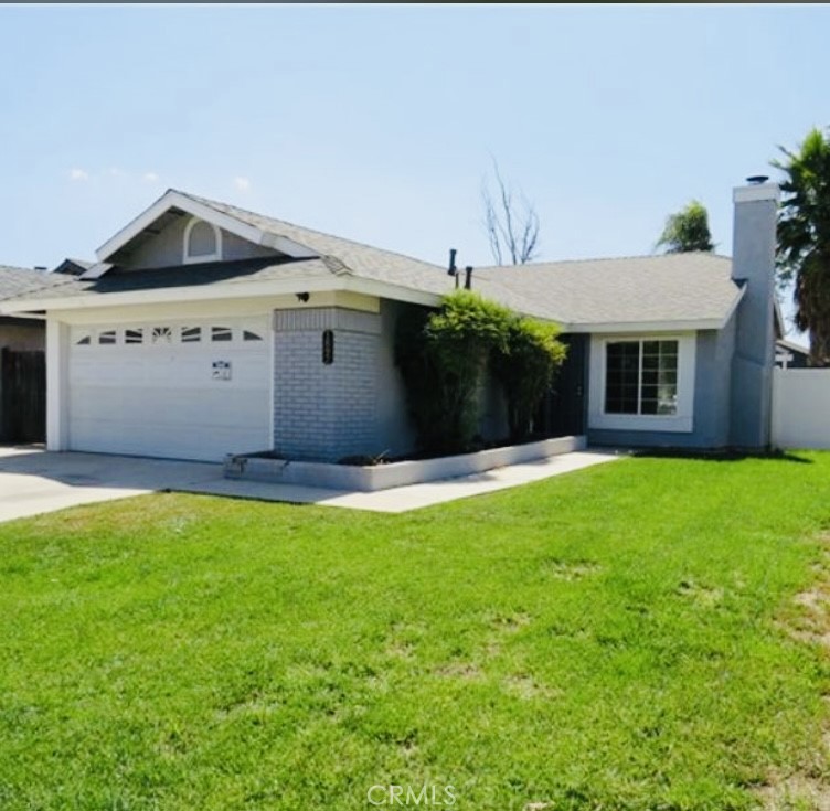 "" Beautiful Home for Sale in Perris"" Single family Residence in a great loacation... Spacious 2 bedrooms and 2 baths built in 1987..Tastefully Remodeled with brand new grey flooring, white moldings and new grey paint..New kitchen cabinets with Quartz countertops, New sink and new fixtures. Appliances included are Stove and Microwave " New Roof installed in 2023" Property has a large 2- Car Garage with an electric garage door. Exterior Grey Stucco troughout the outside of the home. Come stay cool and fresh with Central HVAC heating & cooling system. The backyard is private for gatherings and BBQs . Park inside the two car garage or in the driveway for an addional 2 parking spaces. " Driveway is large enough to park a small boat or small size RV " This property is conveniently located with a short distance to schools, large shopping centers Walmart, Stater Bros , Lake Perris, Saboba Casino, awesome amusement destinations. ~Conventional and FHA financing are good. A true must See!