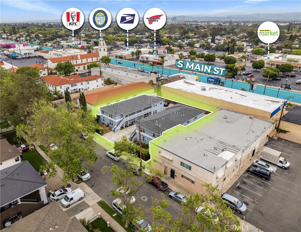 1419-1423 represents the opportunity to acquire 12 units situated across two adjacent parcels just one block off Main Street in Santa Ana. This well-maintained property is comprised of 100% 2 bed + 1 bath units averaging approximately 750 square feet each. Built in 1953, the buildings boast a total of 8,995 square feet with aggregate lot square footage of 12,502. Each unit is rented with one off-street parking space. Interior plumbing has been updated on both buildings and a water shutoff valve has been installed inside each unit. Both buildings have passed SB 721 balcony inspections.
Tenants enjoy living on Sycamore because of it’s convenient proximity to both Main Street and Edinger Avenue. The property is within a 5-minute walk of shops and restaurants including: DG Market, Superior Grocers, Family Nails, Pizza Trio, Jack in the Box, KFC, Tierra Mia Coffee and many more. The units are generating strong cash ?ow with a 5.87% cap rate. With a minor investment in ?xtures and aesthetics a buyer will be able to capture a signi?cant amount of upside.