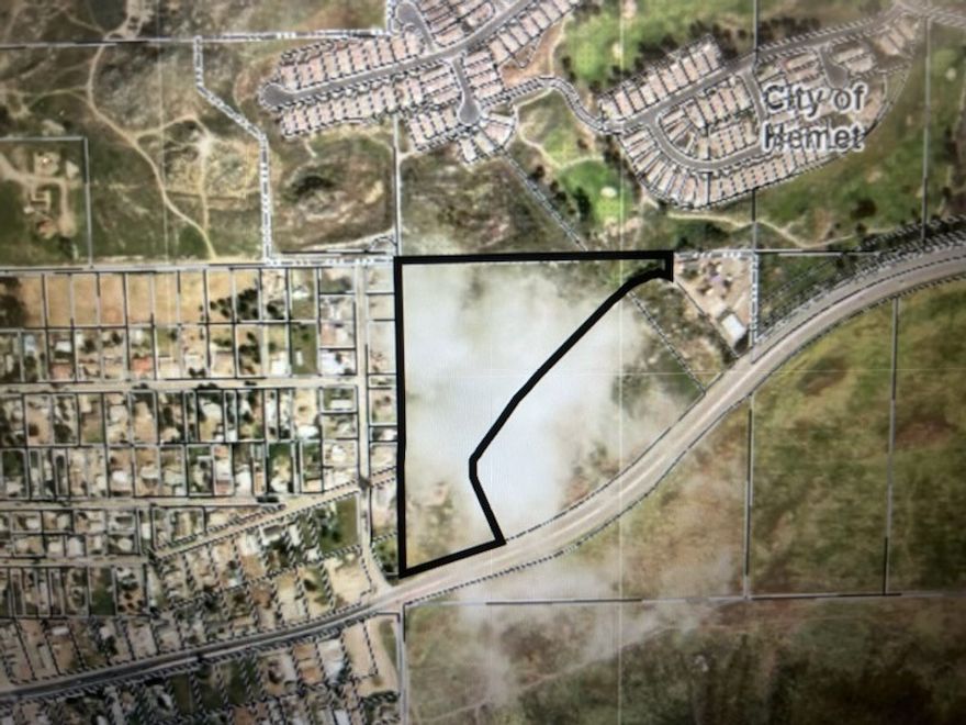 11.47 acre APN#465-040-031  city sewer, city water, electric and gas in calvert , lot touches a commercial lot at corner of 74 and calvert .