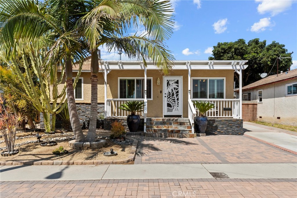 Discover comfort and efficiency in this well-maintained 4-bedroom, 2-bathroom home, set on a spacious 5,000+ sq ft lot. From its thoughtful upgrades to its inviting outdoor spaces, this property is designed for easy living and relaxed entertaining. Inside, the living room boasts a beautiful mix of travertine and hardwood flooring, while ceiling fans in every room ensure year-round comfort. The kitchen features convenient laundry hookups and flows effortlessly to the backyard. Step outside to enjoy low-maintenance desert-style landscaping and a stunning backyard retreat, complete with a gas fire pit and built-in seating — perfect for relaxing and enjoying our amazing Southern California weather. The oversized shed and one-car garage offer ample storage for tools, gear, or hobbies.
Eco-conscious buyers will appreciate the solar panel system and Moen automatic water shutoff valve for added peace of mind and efficiency.
Whether you're looking for space, style, or smart features, this home delivers it all. The convenient location offers quick access to the 110 and 405 freeways, and is just minutes from the Del Amo Fashion Center, Wilson Park, and the beach!