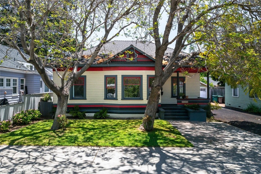 A distinctive San Francisco style home in Downtown SLO, this 4 bedroom, 3 bath, main home with an ADU will give you lots of options. This home provides the classic style of the era along with modern updates. Updated kitchens and baths make this a functional and charming living space. Tons of storage space inside the home, including a pantry, large bathroom storage, and laundry space. The upstairs primary suite has its own entrance. The studio above the detached garage can provide additional income or be used for guest quarters. Includes washer/dryer inside the garage for studio occupants. Lots more to see, check it all out. Located near downtown to give you access to all the sites, restaurants, and activities of San Luis Obispo. All info deemed reliable, buyer to investigate.